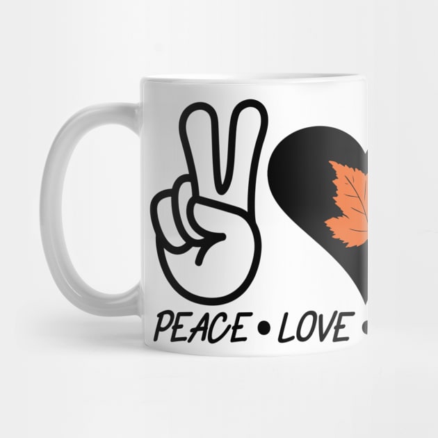 Peace Love Pumpkin Spice by OTM Sports & Graphics